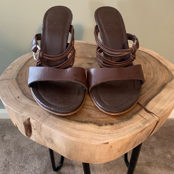 SACHI Heels size 7 Chocolate Brown - Picture 2 of 7
